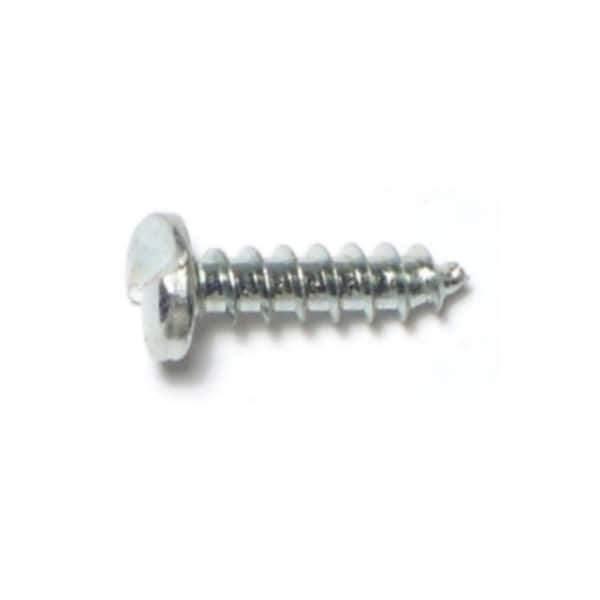 Midwest Fastener Sheet Metal Screw, #10 x 3/4 in, Zinc Plated Steel Pan Head Slotted Drive, 30 PK 62447 - main